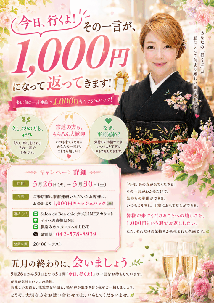 1000円キャッシュバック